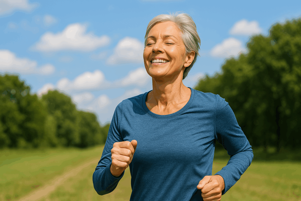 femme active profitant des bienfaits de la vitamine K2