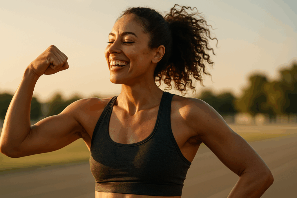 sportive profitant des effets de la whey isolate