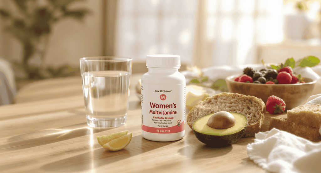 boîte de multivitamines pour femme