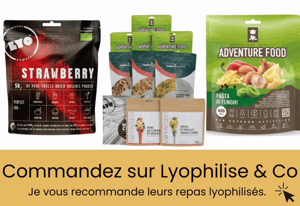 repas lyophilisés Lyophilise & Co