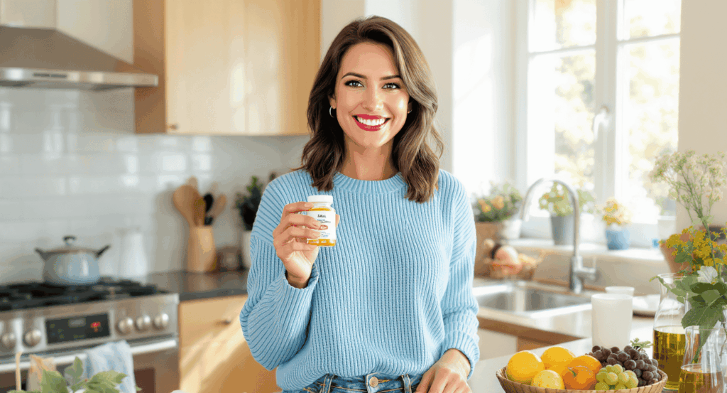 personne profitant des bienfaits du multivitamines