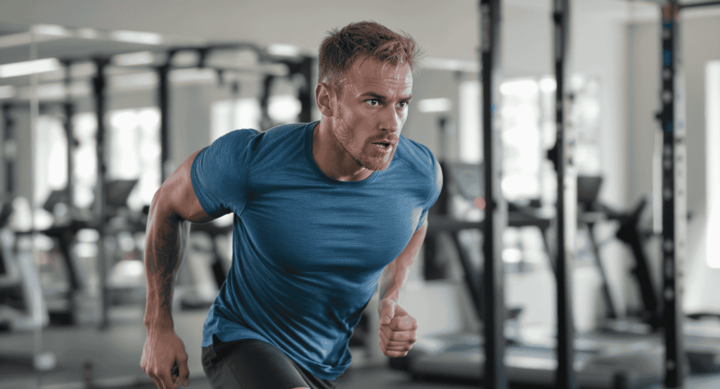 sportif profitant des bienfaits du brûleur de graisse