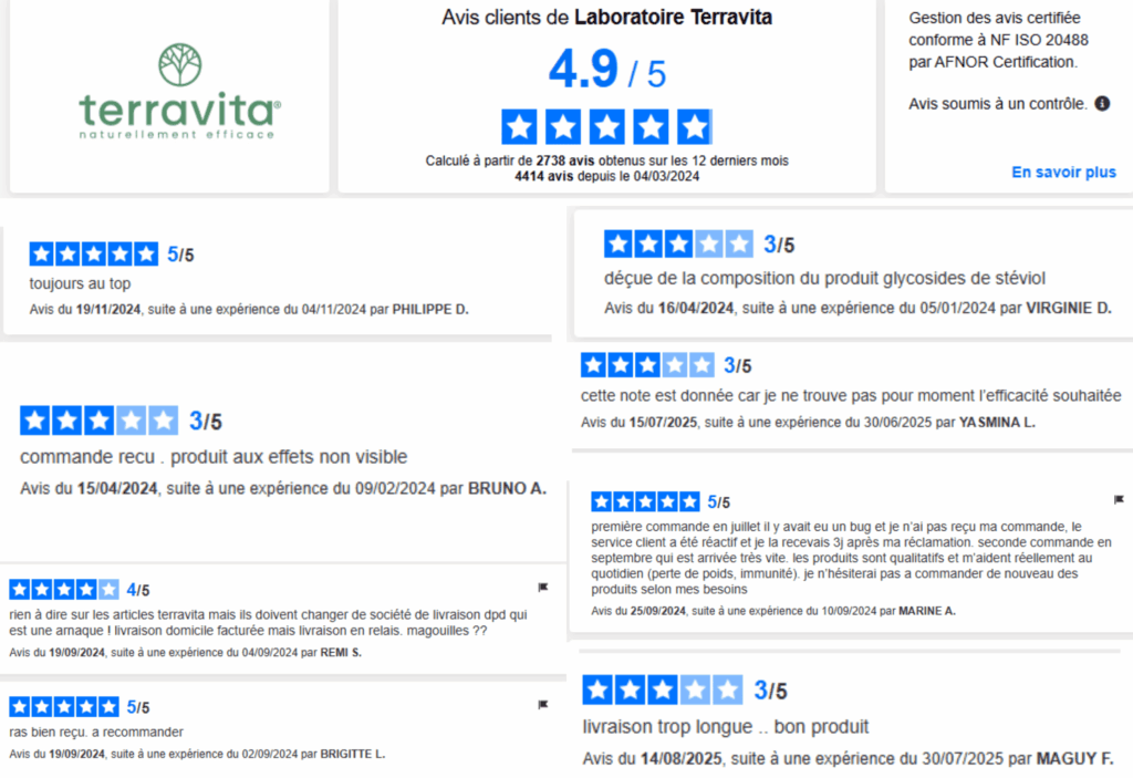 avis terravita - nutri&co