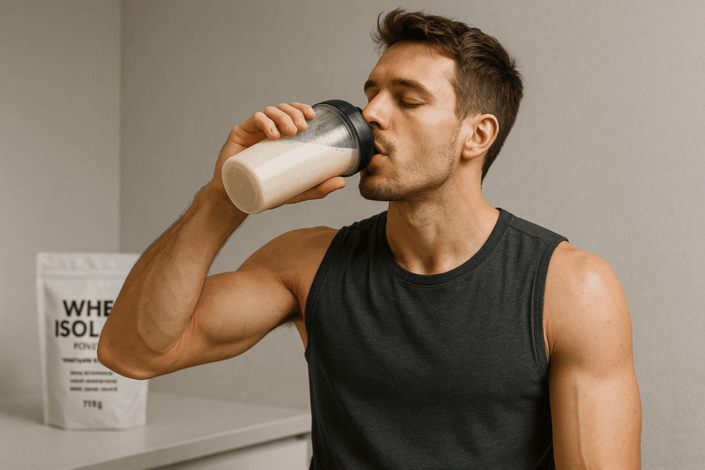 personne profitant des bienfaits de la meilleur whey