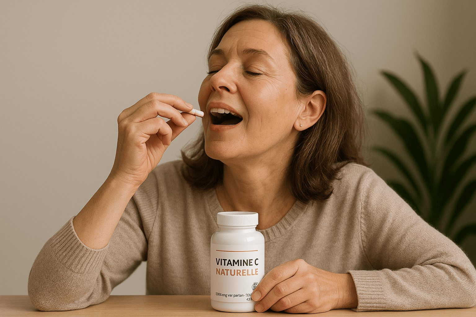 personne profitant des bienfaits de la meilleure vitamine C