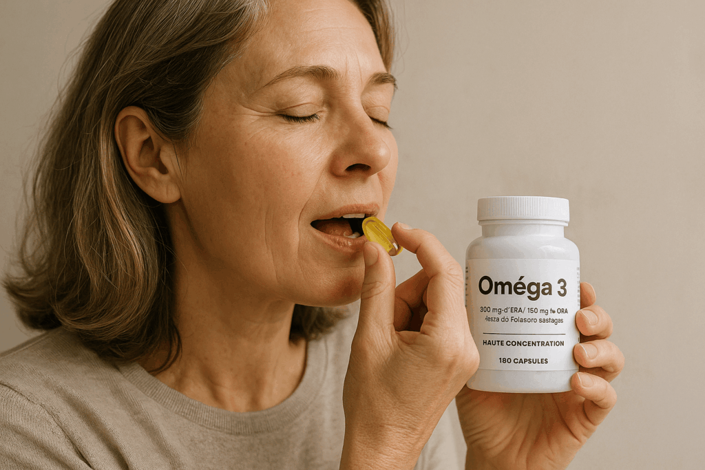 personne profitant des bienfaits de l’oméga 3