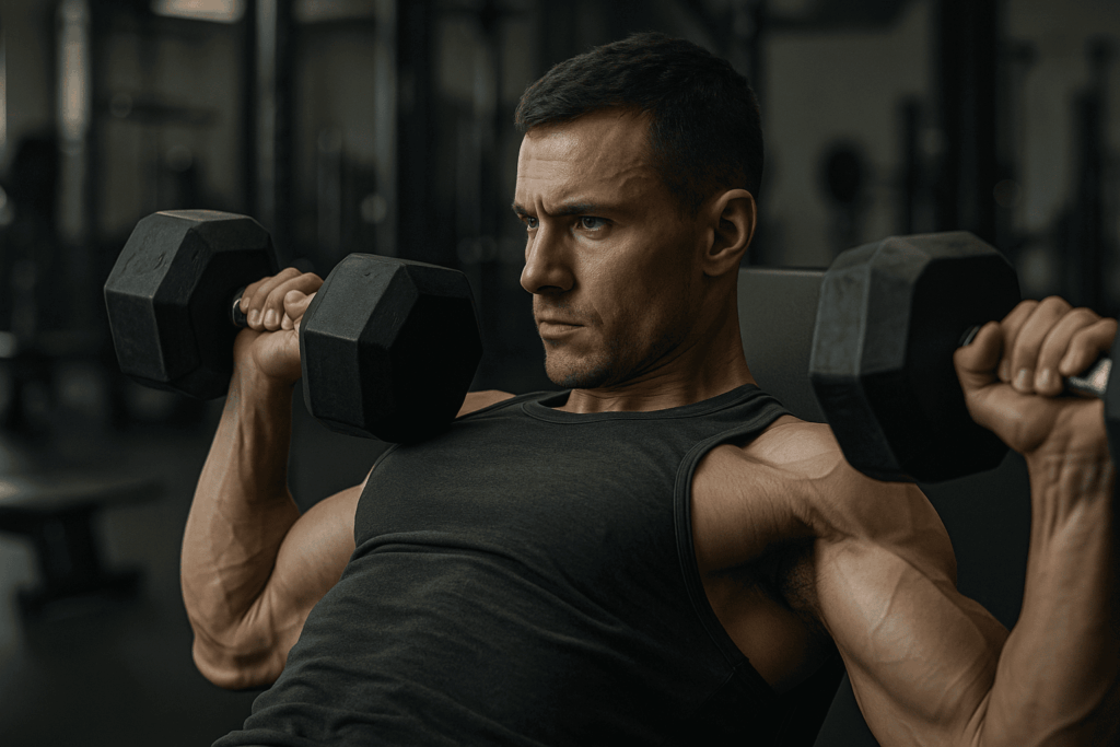 personne profitant des bienfaits du pré-workout